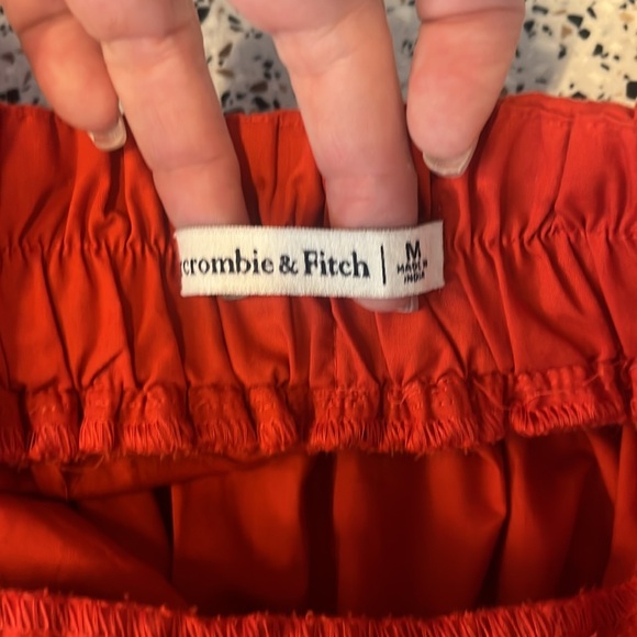 Abercrombie & Fitch geranium red "baby doll" cotton mix dress - Picture 4 of 5